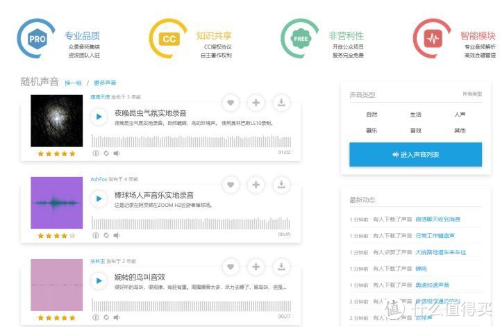 良心推荐:白嫖党最爱,五个完全免费的音频素材网站!_软件应用_好用的网站资源分享