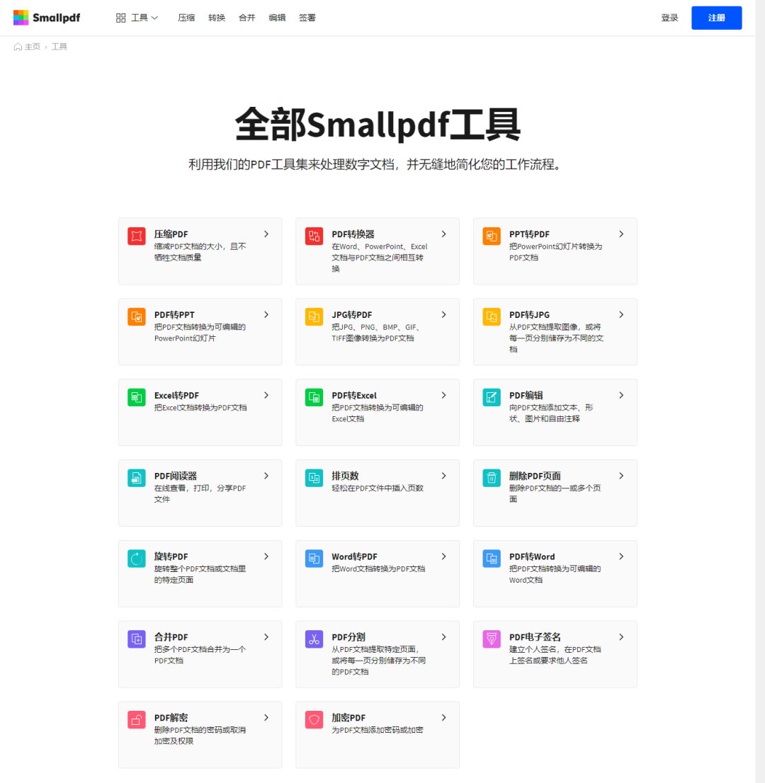 7个高质量的PDF在线转换网站工具推荐,附网址