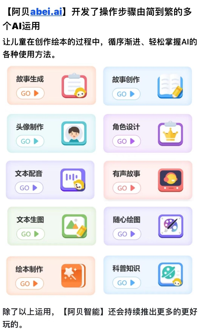南京阿贝智能,儿童创作绘本AI应用