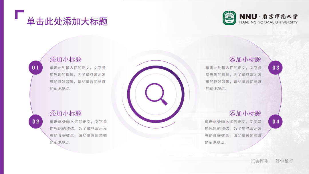 好看又实用!南师专属PPT模板上新啦!