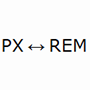 PX to REM